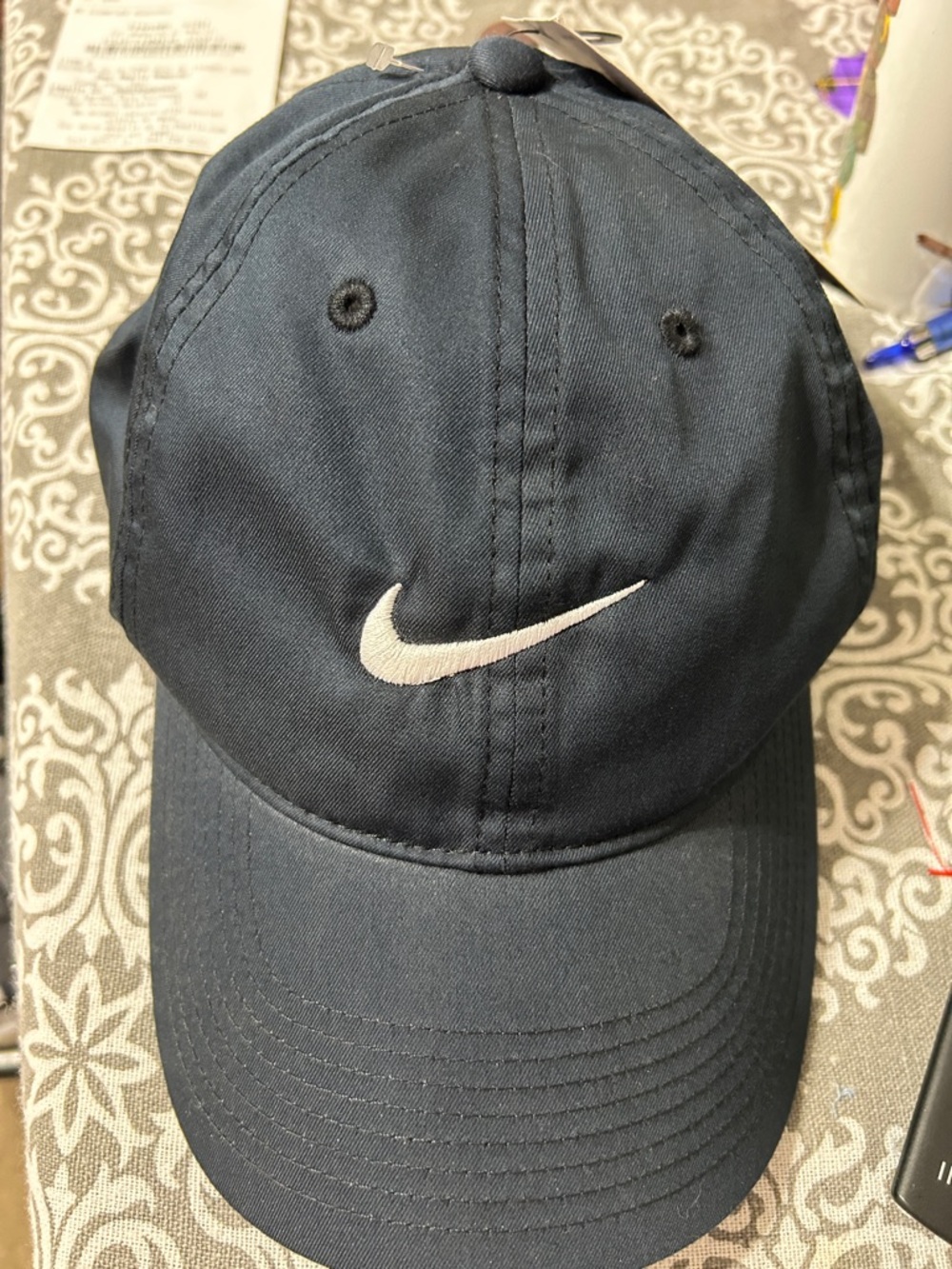 Nike black Golf Cap with White Swoosh